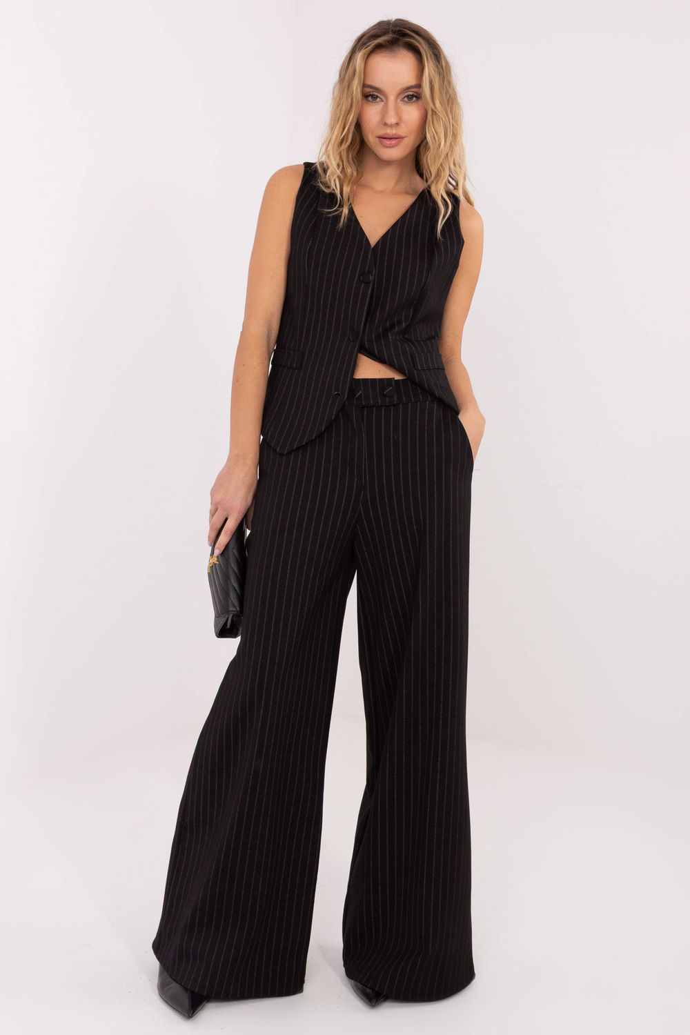 Spodnie Damskie Model IT-SP-FL8251.12 Black - Rue Paris