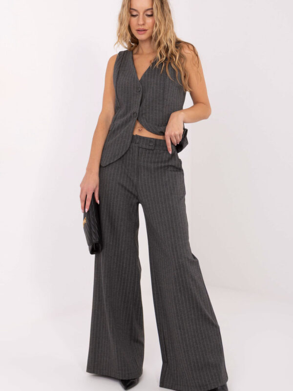 Spodnie Damskie Model IT-SP-FL8251.12 Dark Grey - Rue Paris