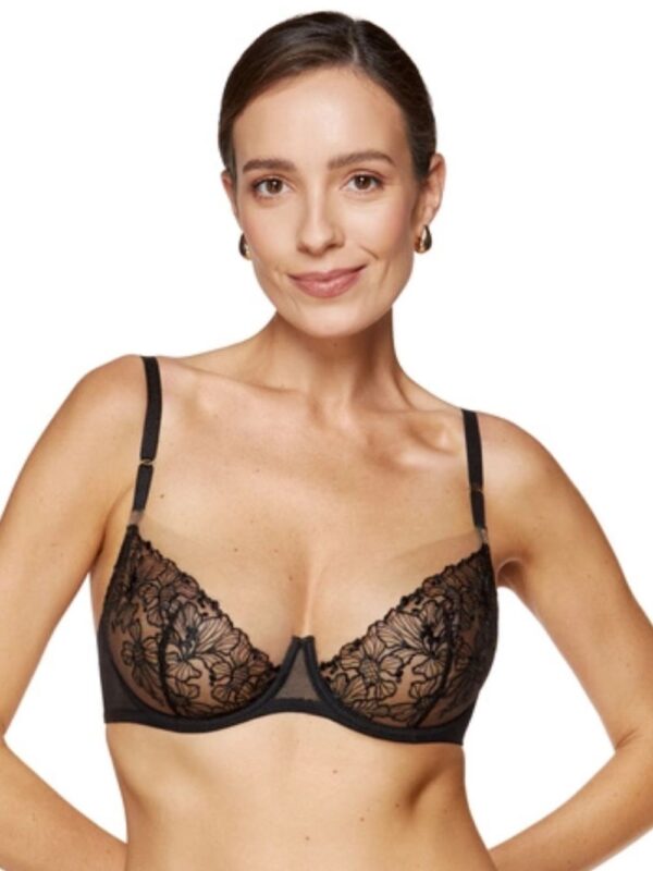 Biustonosz Soft Model Fleur B2 Black - Gorteks