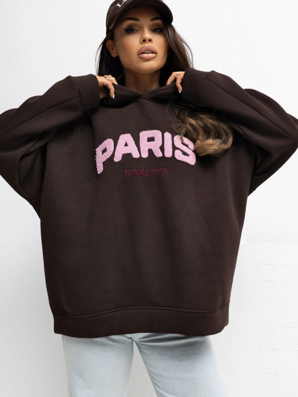Bluza Damska Model RV-BL-A1041.59 Dark Brown - Rue Paris