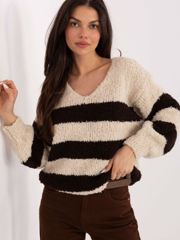 Sweter Damski Model MI-SW-WK3031.22 Beige - Italy Moda
