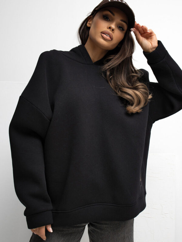 Bluza Damska Model RV-BL-A1037.12 Black - Rue Paris