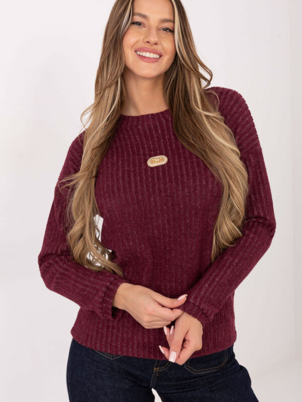 Sweter Damski Model RV-SW-A1026.52 Bordo - Relevance