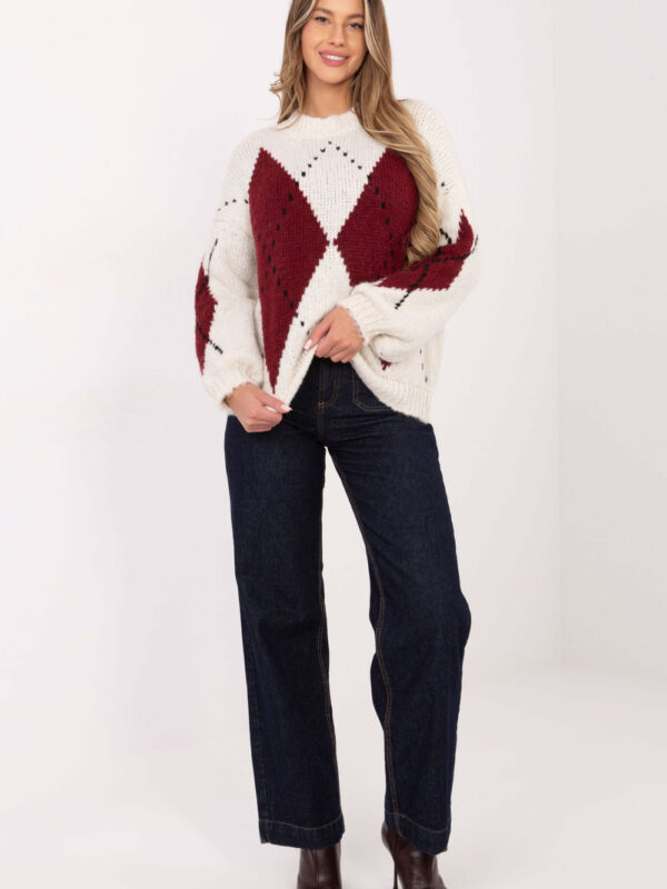 Sweter Damski Model MI-SW-WM295.15 Ecru - Italy Moda