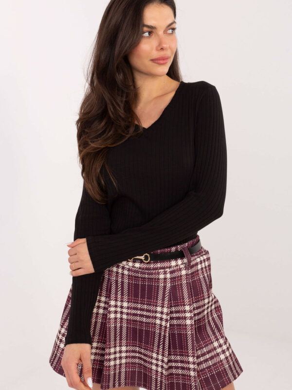 Bluzka Model RV-BZ-A1054.34 Black - Rue Paris