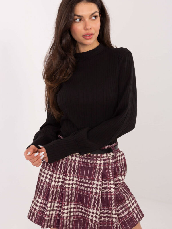 Bluzka Model RV-BZ-A1053.50 Black - Rue Paris