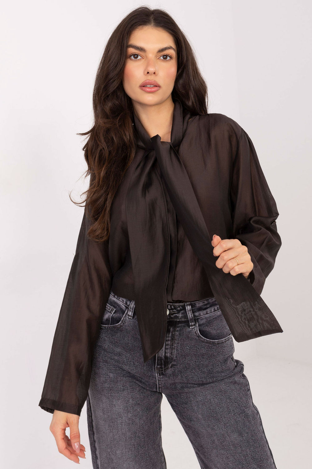 Koszula Damska Model IT-KS-28978.22 Dark Brown - Factory Price