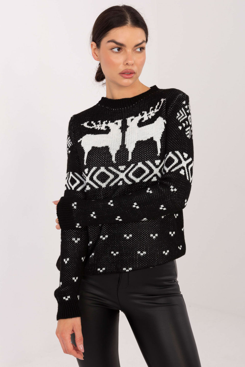 Sweter Damski Model MI-SW-19128.34 Black - Italy Moda