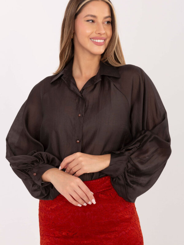 Koszula Damska Model IT-KS-28979.63 Dark Brown - Factory Price