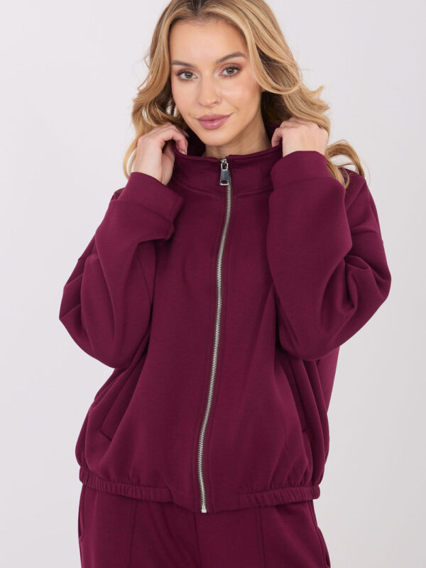 Bluza Damska Model SM-BL-A1562.33 Bordo - Factory Price