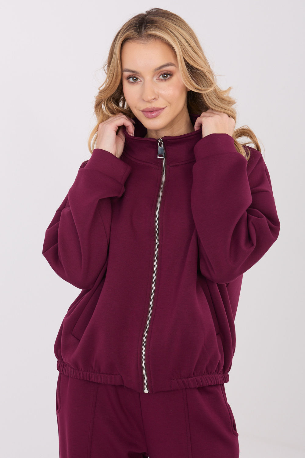 Bluza Damska Model SM-BL-A1562.33 Bordo - Factory Price