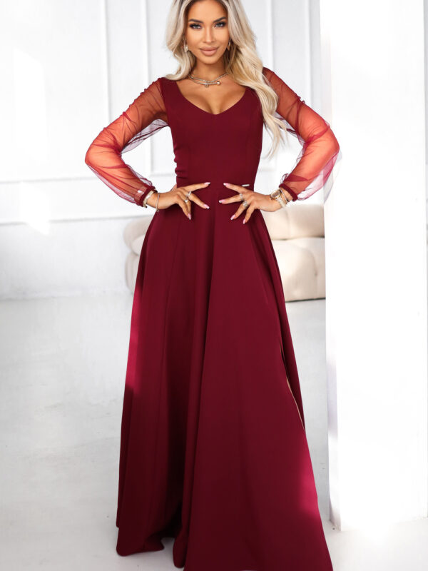 Sukienka Model Loretta 640-1 Bordo - Numoco