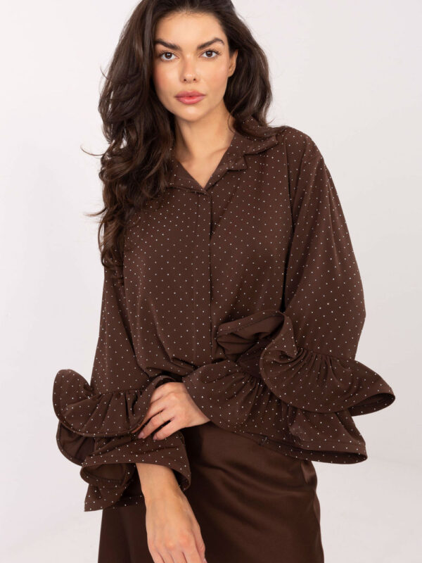 Koszula Damska Model IT-KS-8381-1.64 Brown - Italy Moda