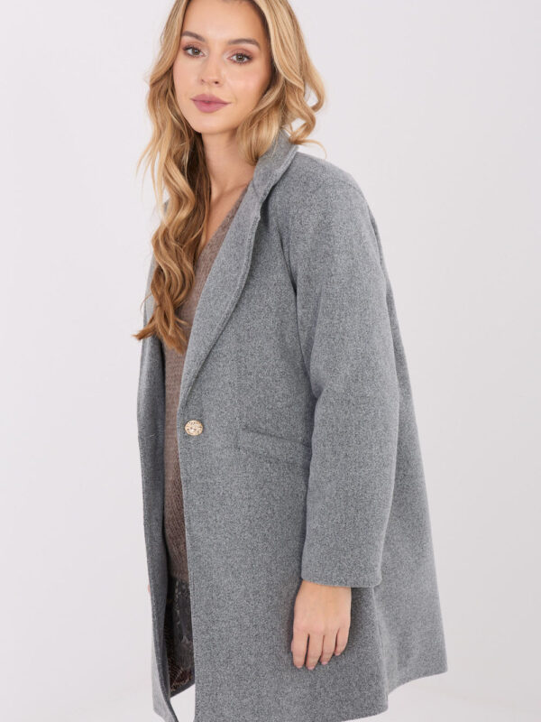 Płaszcz Damski Model IT-PL-20238.23 Dark Grey - Italy Moda