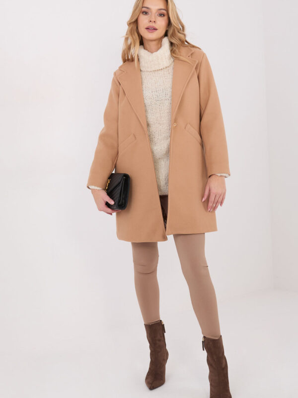 Płaszcz Damski Model IT-PL-20238.23 Camel - Italy Moda