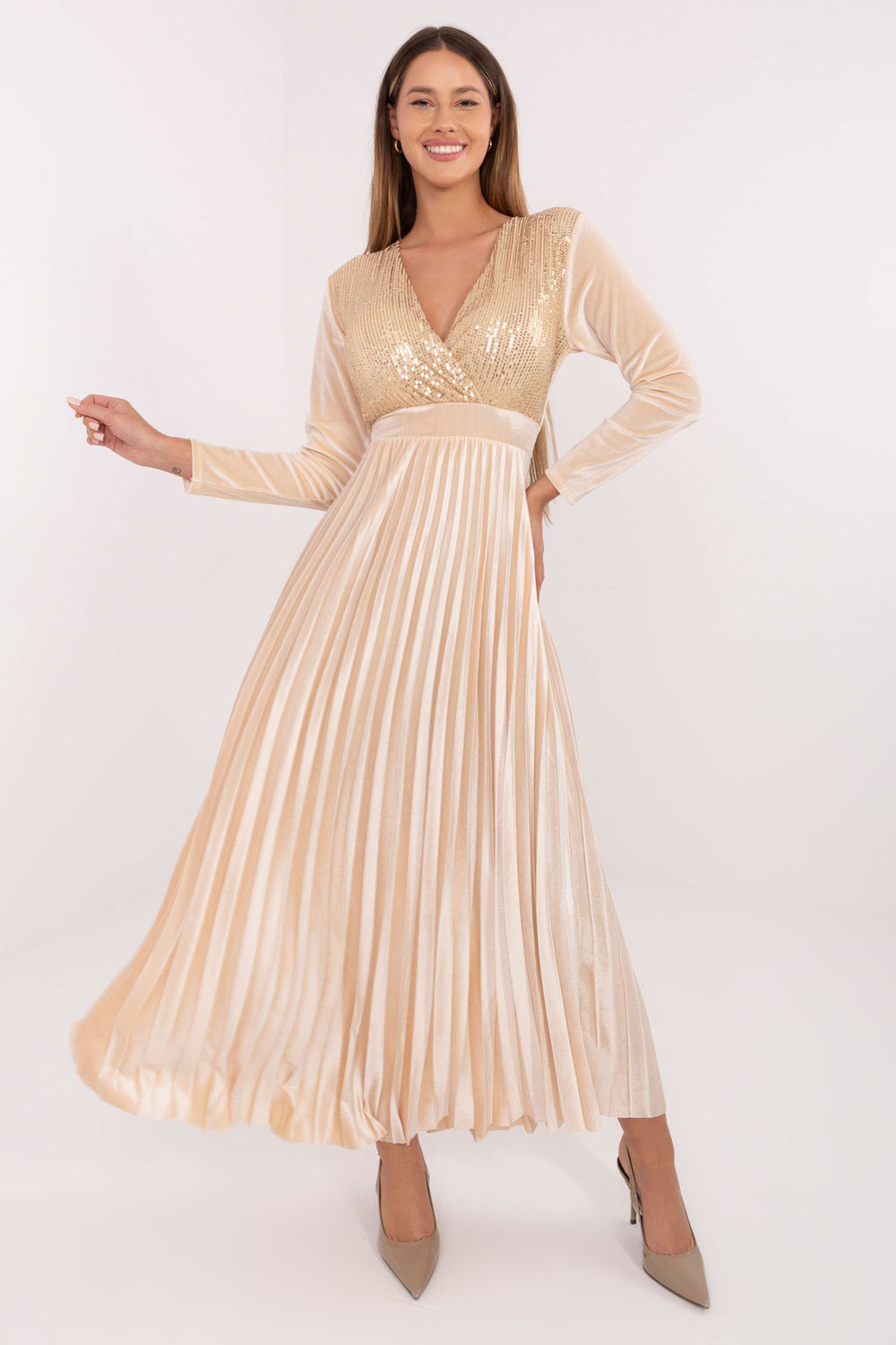 Sukienka Model IT-SK-16919.04P Light Beige - Italy Moda