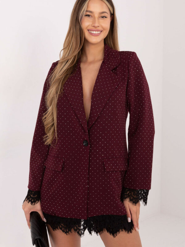 Marynarka Model IT-MA-FL9916-1.07P Bordo - Italy Moda