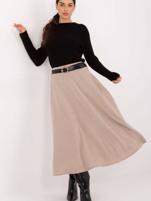 Spódnica Model IT-SD-FL9850.12 Beige - Rue Paris