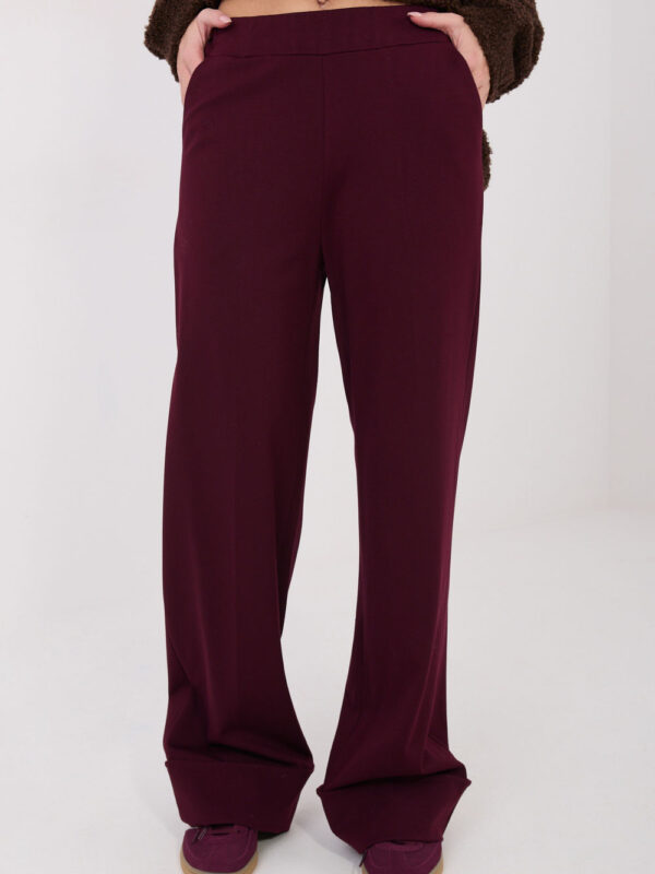 Spodnie Damskie Model IT-SP-FL9877.64 Bordo - Rue Paris