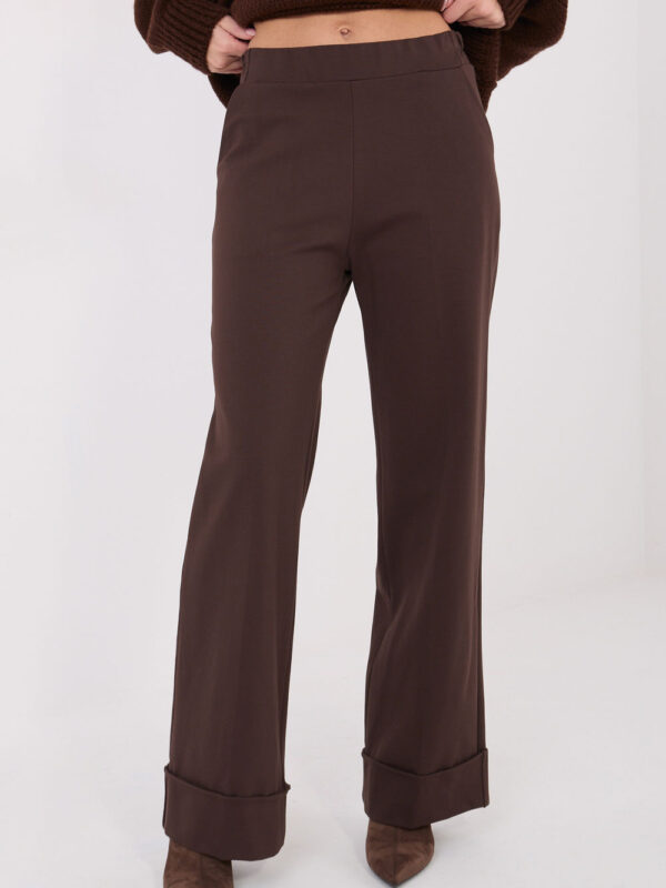 Spodnie Damskie Model IT-SP-FL9877.64 Dark Brown - Rue Paris