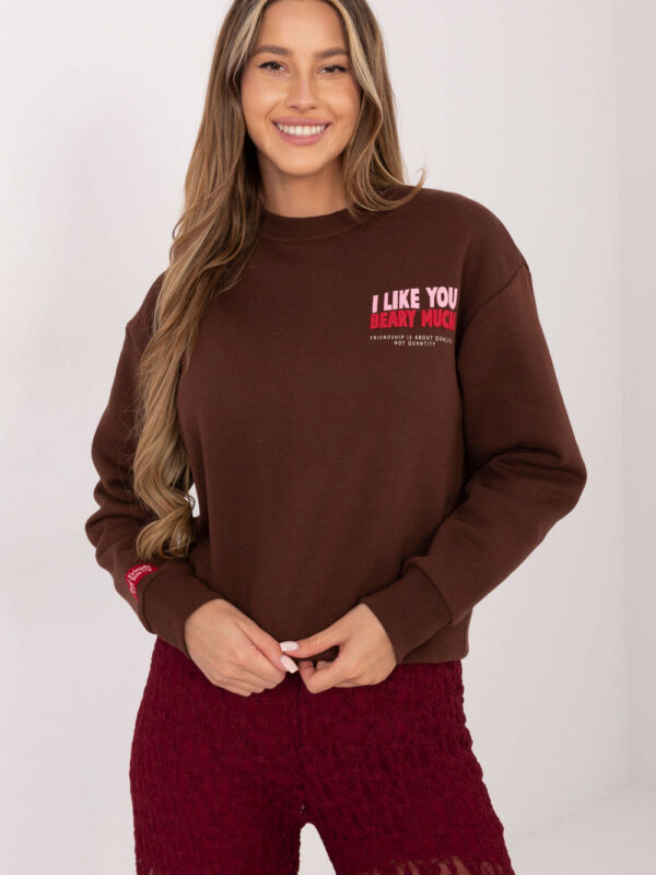 Bluza Damska Model D10608BC02568J Dark Brown - Sublevel