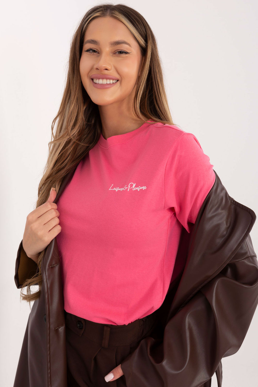 Tshirt Damski Model D12022M02853A Pink - Sublevel