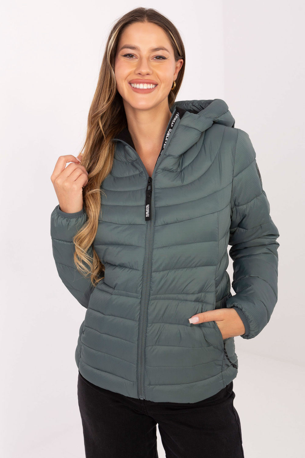 Kurtka Damska Model D50092XB44554A2 Dark Green - Sublevel