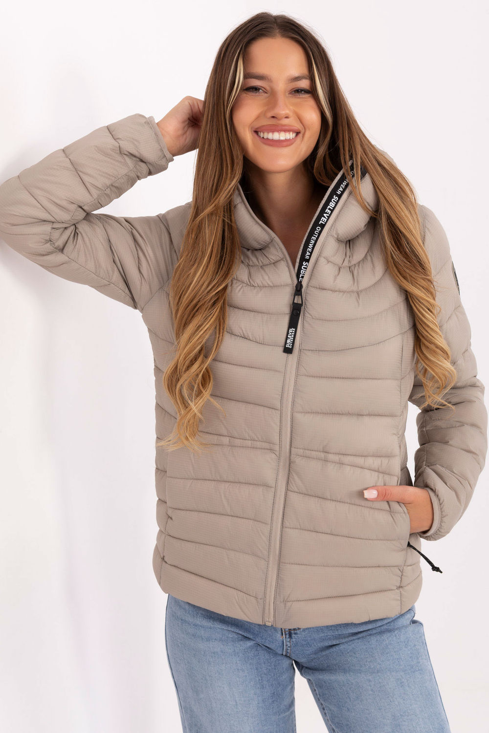 Kurtka Damska Model D50092XB44554A1 Dark Beige - Sublevel
