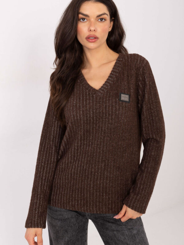 Sweter Damski Model RV-SW-A1025.80 Brown - Relevance