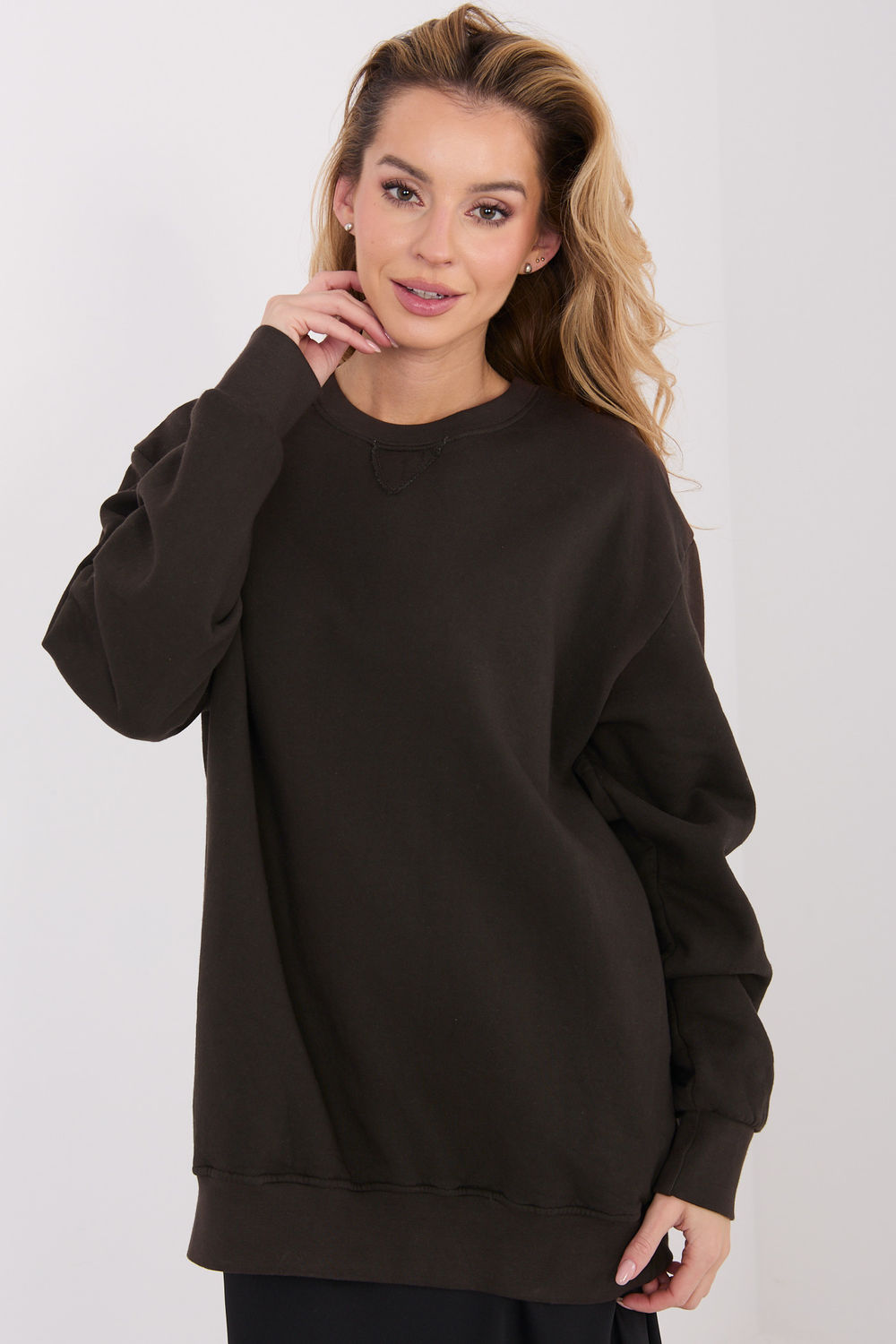 Bluza Damska Model WT-BL-A1047.69 Dark Brown - Factory Price