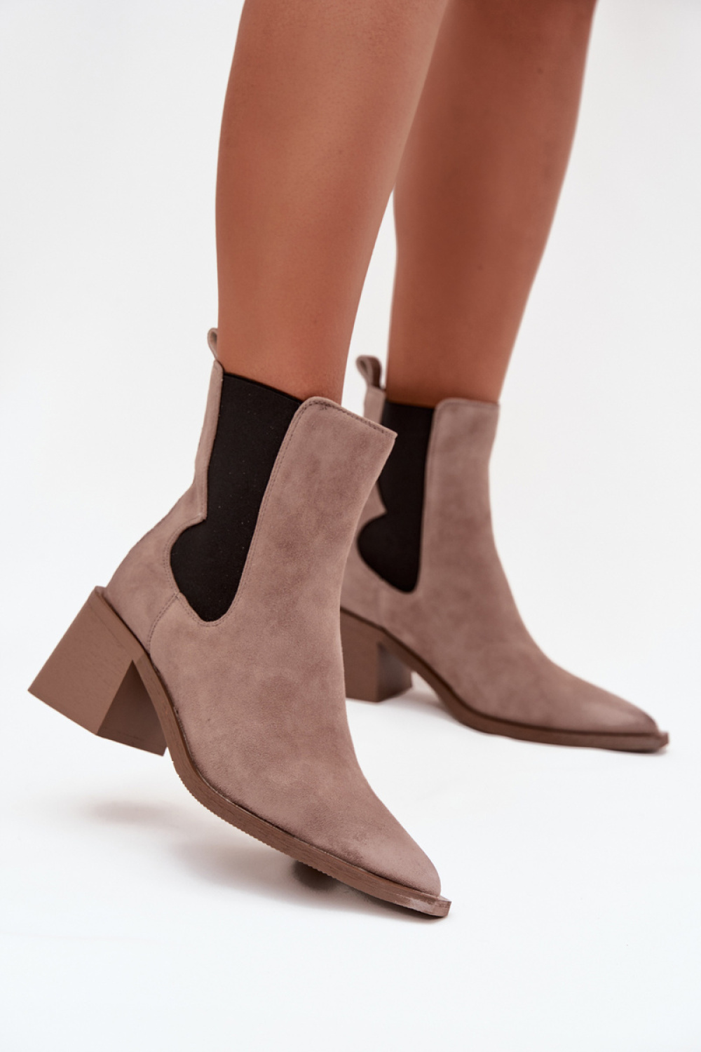 Botki Model Artiker 57C0045 Beige - Step in style