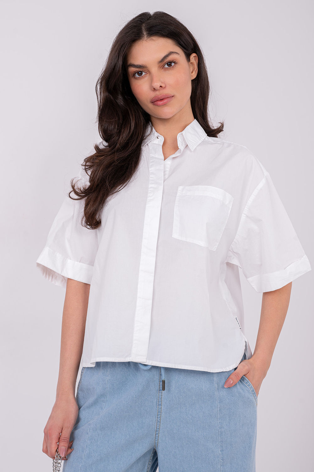 Koszula Damska Model D70089M11339A White - Sublevel