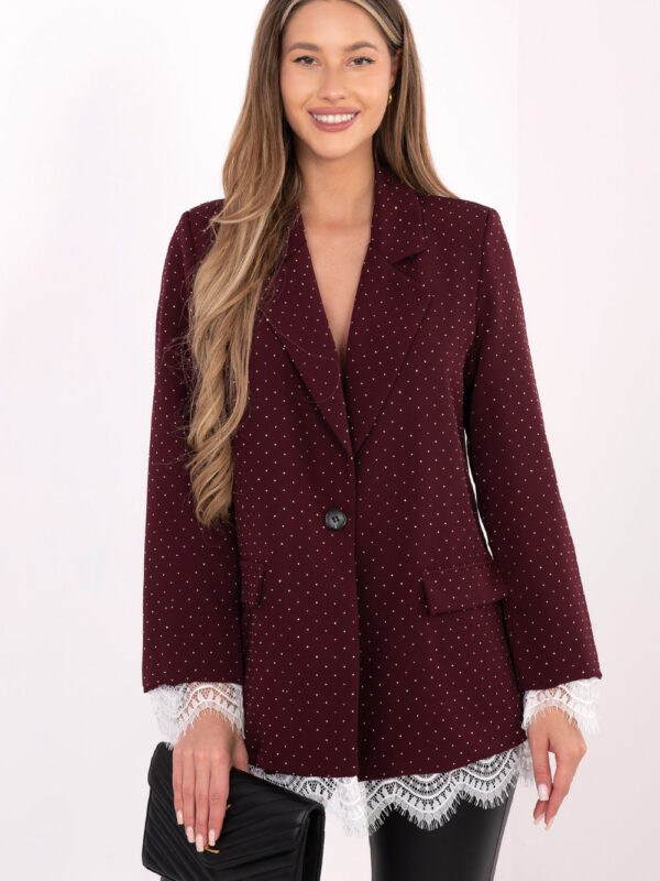 Marynarka Model IT-MA-FL9916-2.12P Bordo - Italy Moda