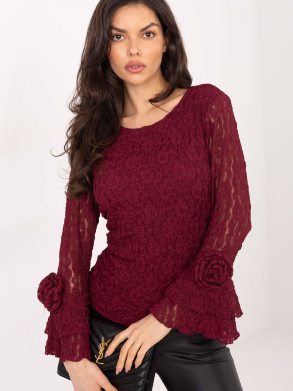 Bluzka Model IT-BZ-22122.85 Bordo - Italy Moda