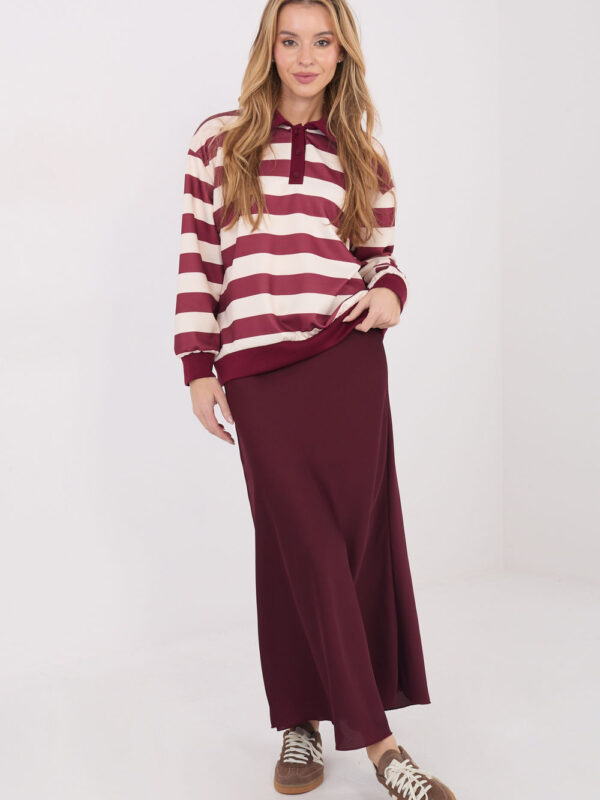 Bluza Damska Model IT-BZ-9980.16 Bordo - Italy Moda