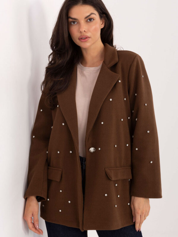 Marynarka Model IT-MA-18365.97 Brown - Italy Moda