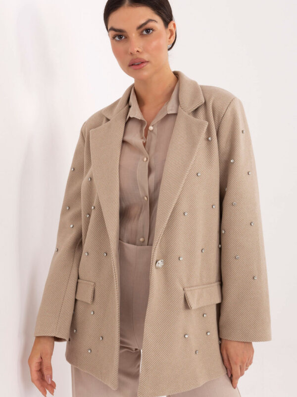 Marynarka Model IT-MA-18365.97 Beige - Italy Moda