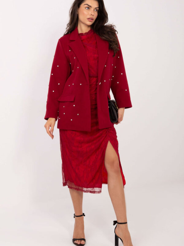 Marynarka Model IT-MA-18365.97 Bordo - Italy Moda