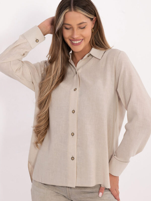 Koszula Damska Model LK-KS-510109.70 Beige - Lakerta