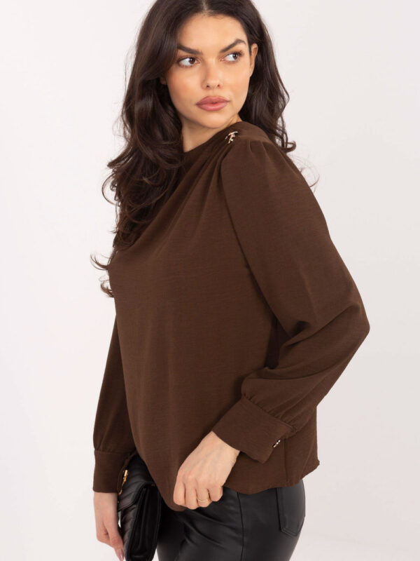 Bluzka Model MI-BZ-278519-1.40 Brown - Italy Moda