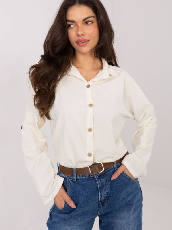 Koszula Damska Model IT-KS-22390.81 Light Beige - Italy Moda