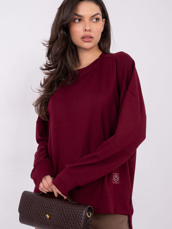 Bluza Damska Model RV-BL-A1063.96 Bordo - Rue Paris