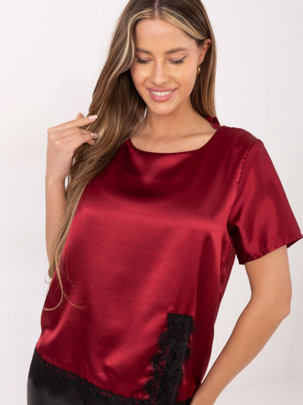 Bluzka Model MI-BZ-3297.28 Bordo - Italy Moda