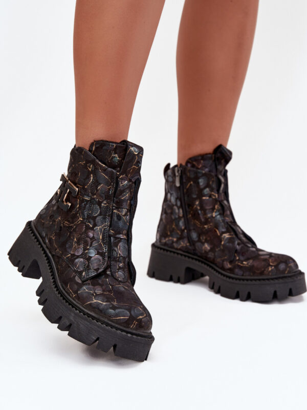 Botki Model Artiker 57C2084 Black/Gold - Step in style