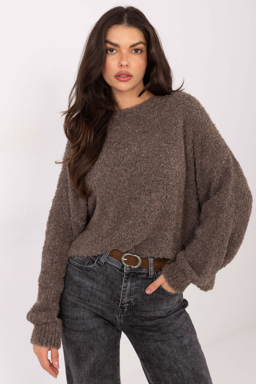Sweter Damski Model CH-SW-72610.62 Dark Beige - Factory Price
