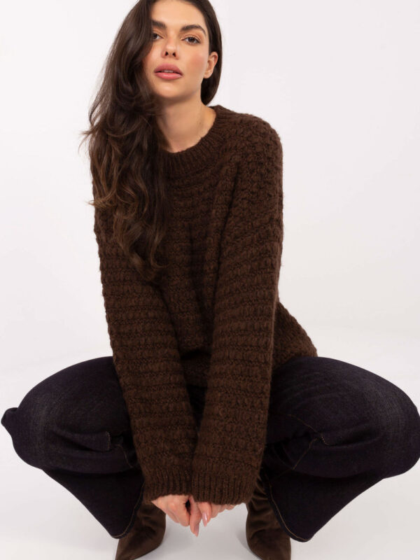 Sweter Damski Model MI-SW-1028.22 brown - Italy Moda