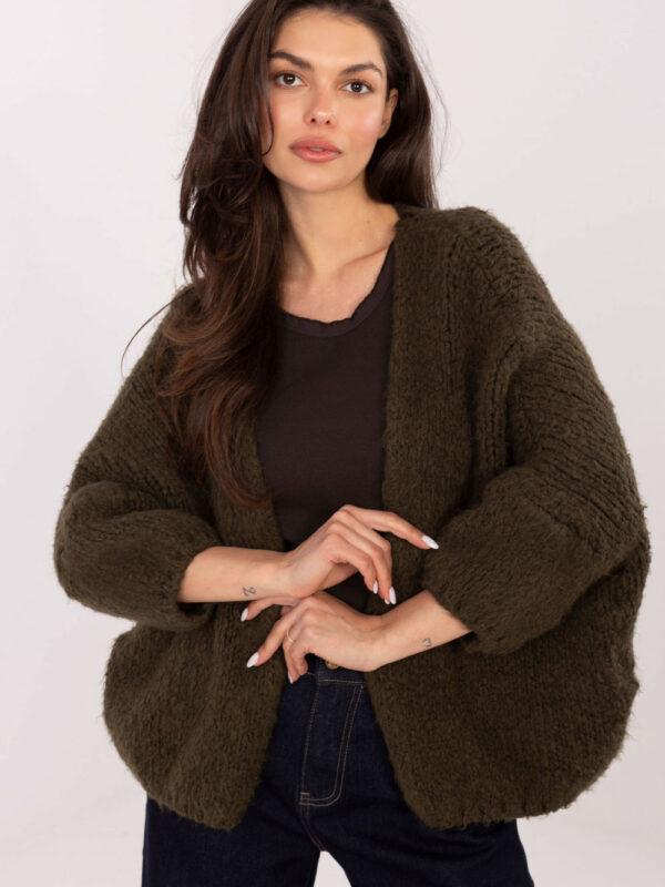 Sweter Kardigan Model IT-SW-7705.02 Khaki - Italy Moda
