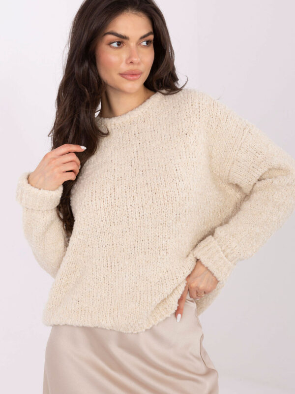 Sweter Damski Model MI-SW-WK32601.19 Light Beige - Italy Moda