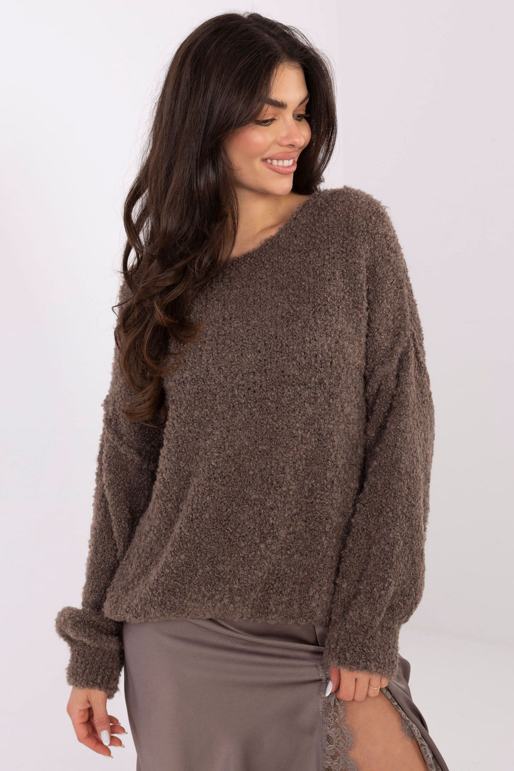Sweter Damski Model IT-SW-72806.75 Brown - Italy Moda