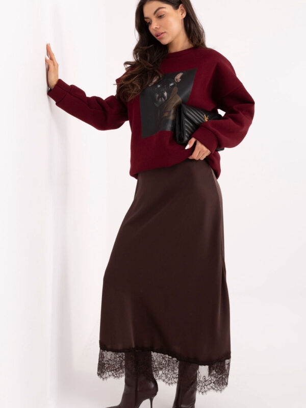 Bluza Damska Model MI-BL-4216-1.82 Bordo - Italy Moda